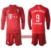 Oficiální Fotbalový Dres s Dlouhý Rukáv FC Bayern Mnichov Robert Lewandowski 9 Domácí 2021-22 pro Děti